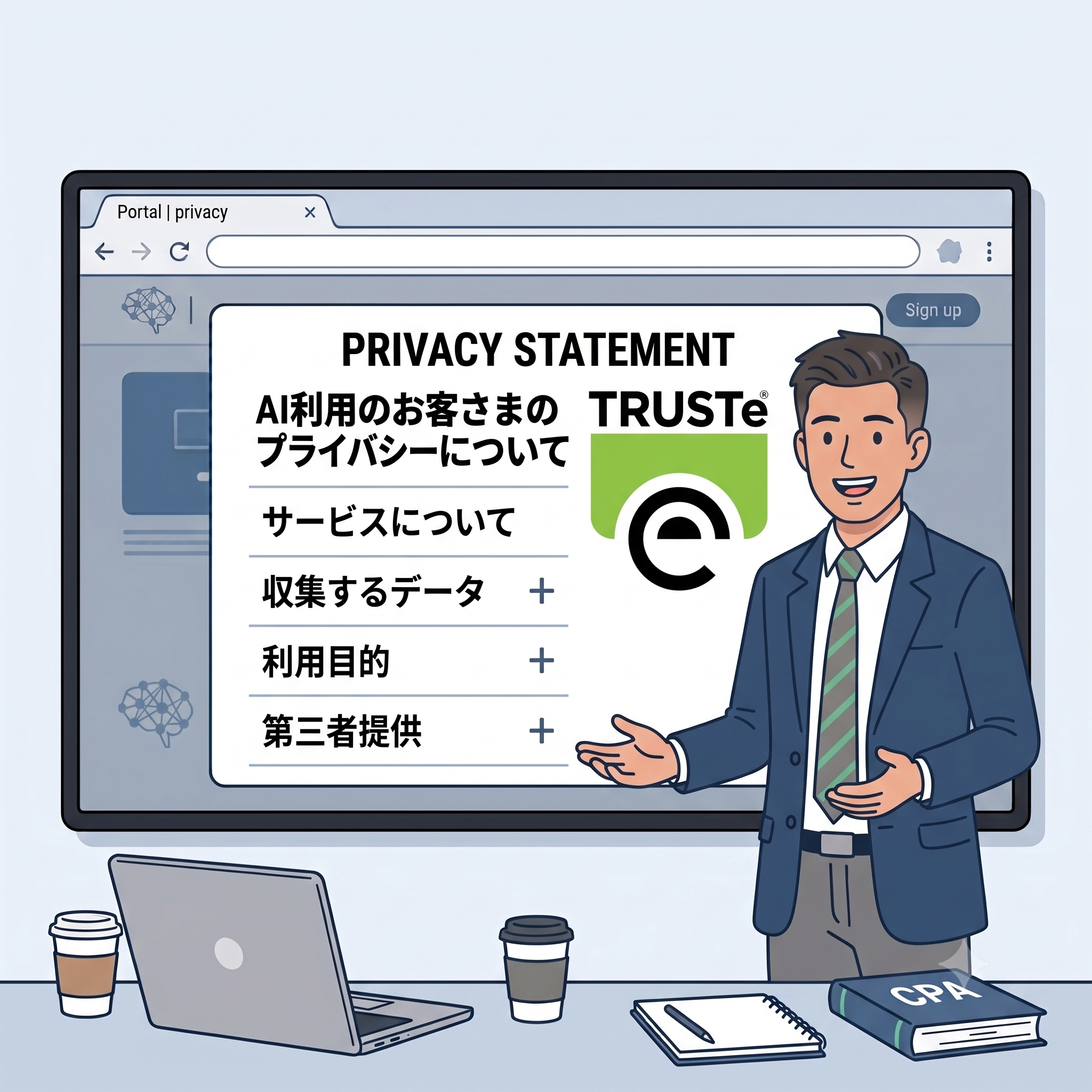 AI対応プライバシーステートメント透明性デザイン・TRUSTe